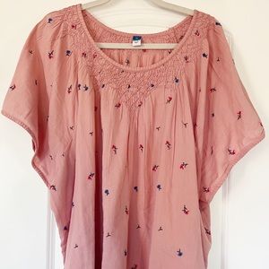 Old Navy Embroidered Flutter Sleeve